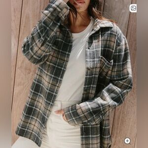 Jenni Kayne NWT O’Keeffe Plaid Overshirt Plaid Size L